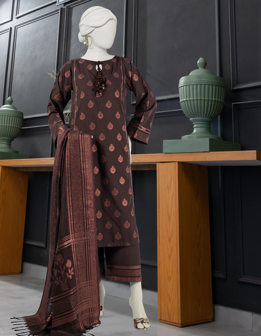 MULTICOLOR JACQUARD 3PC UNSTITCHED | JLAWN-S-24-303 KIRAN