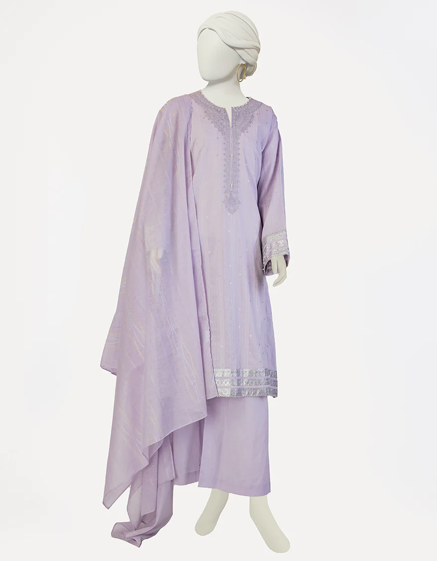 LILAC LAWN 3PC STITCHED | JLAWN-S-25-119/S MAH