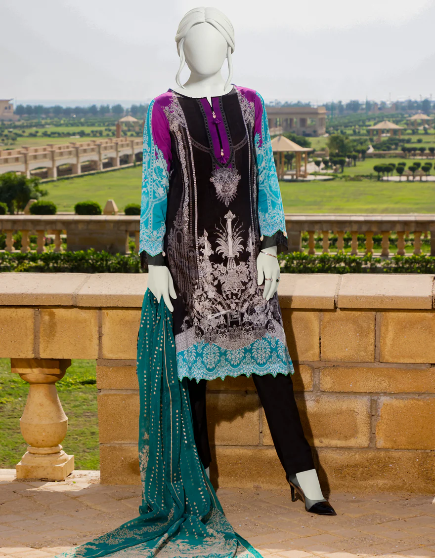 MULTICOLOR LAWN 2PC UNSTITCHED | JLAWN-S-JDS-US-22-1064 MAJESTIC (22-2026)
