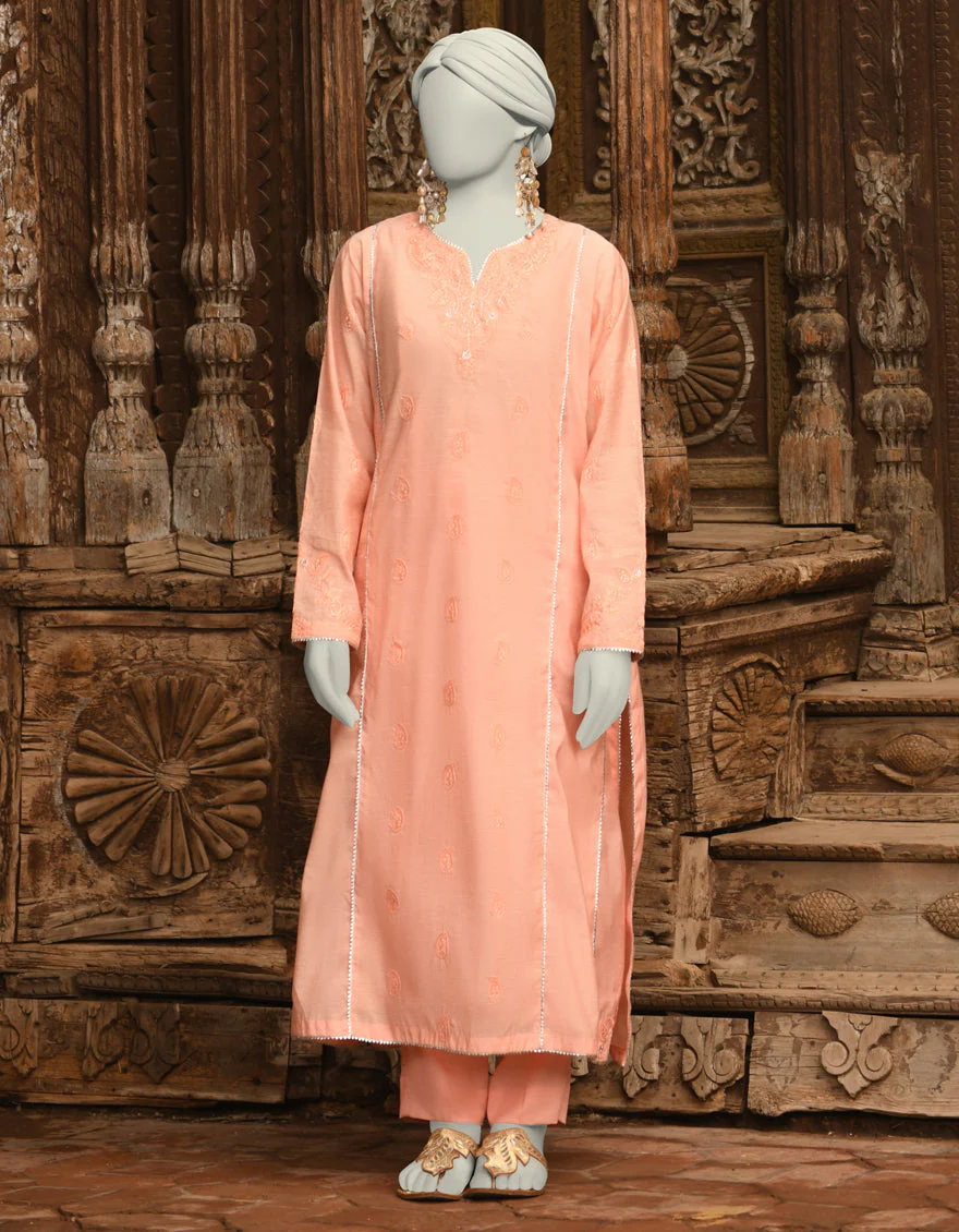 PINK PAPER COTTON 2PC STITCHED | JLAWN-S-JST-25-2014 FB/REGAL-02