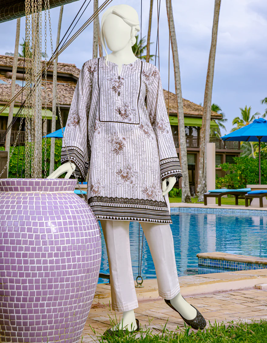 GREY LAWN 2PC UNSTITCHED | JLAWN-S-JST-US-22-1608 GREY GRACE