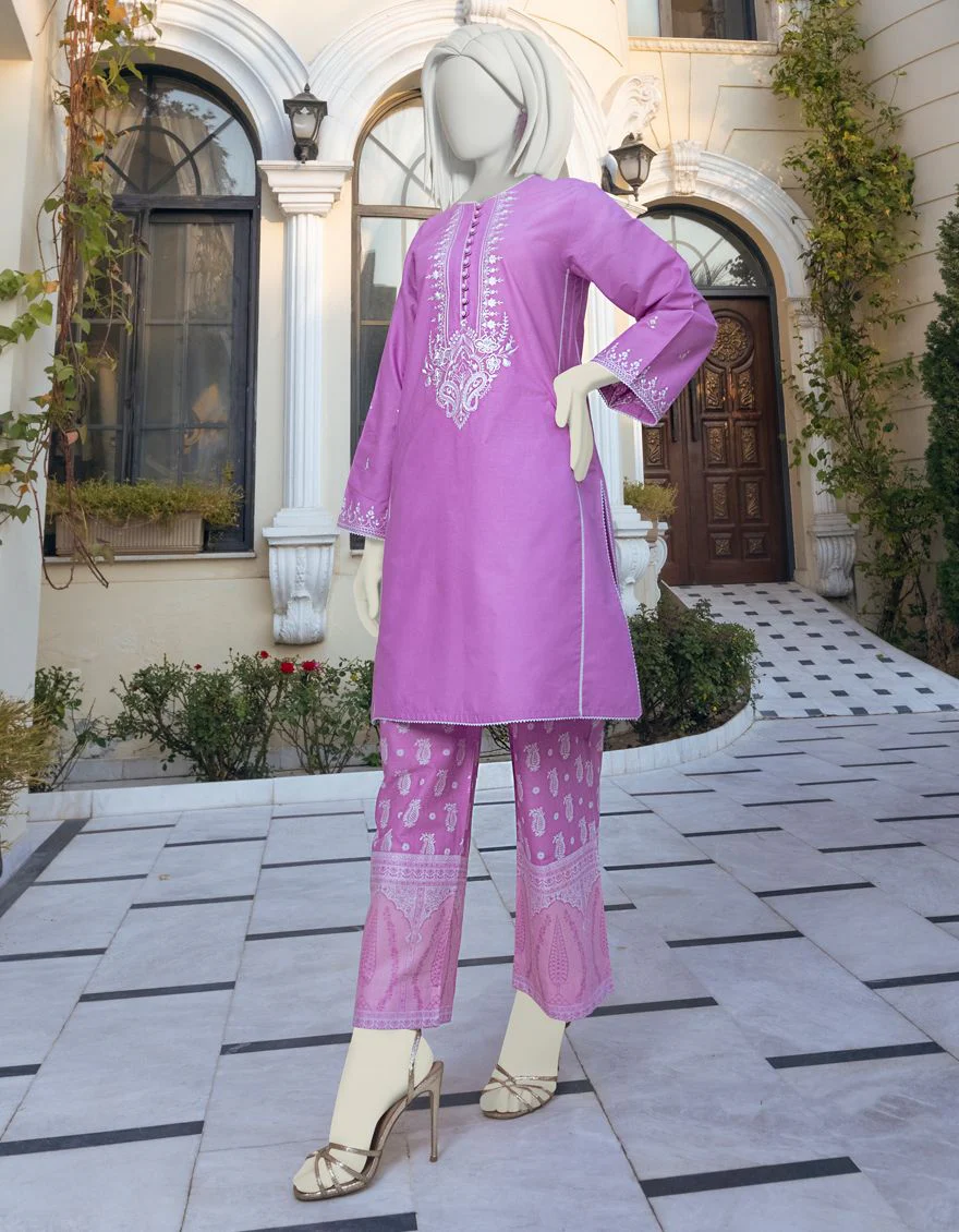 PINK LAWN 2PC UNSTITCHED | JLAWN-S-JST-US-22-1615 QUINCE