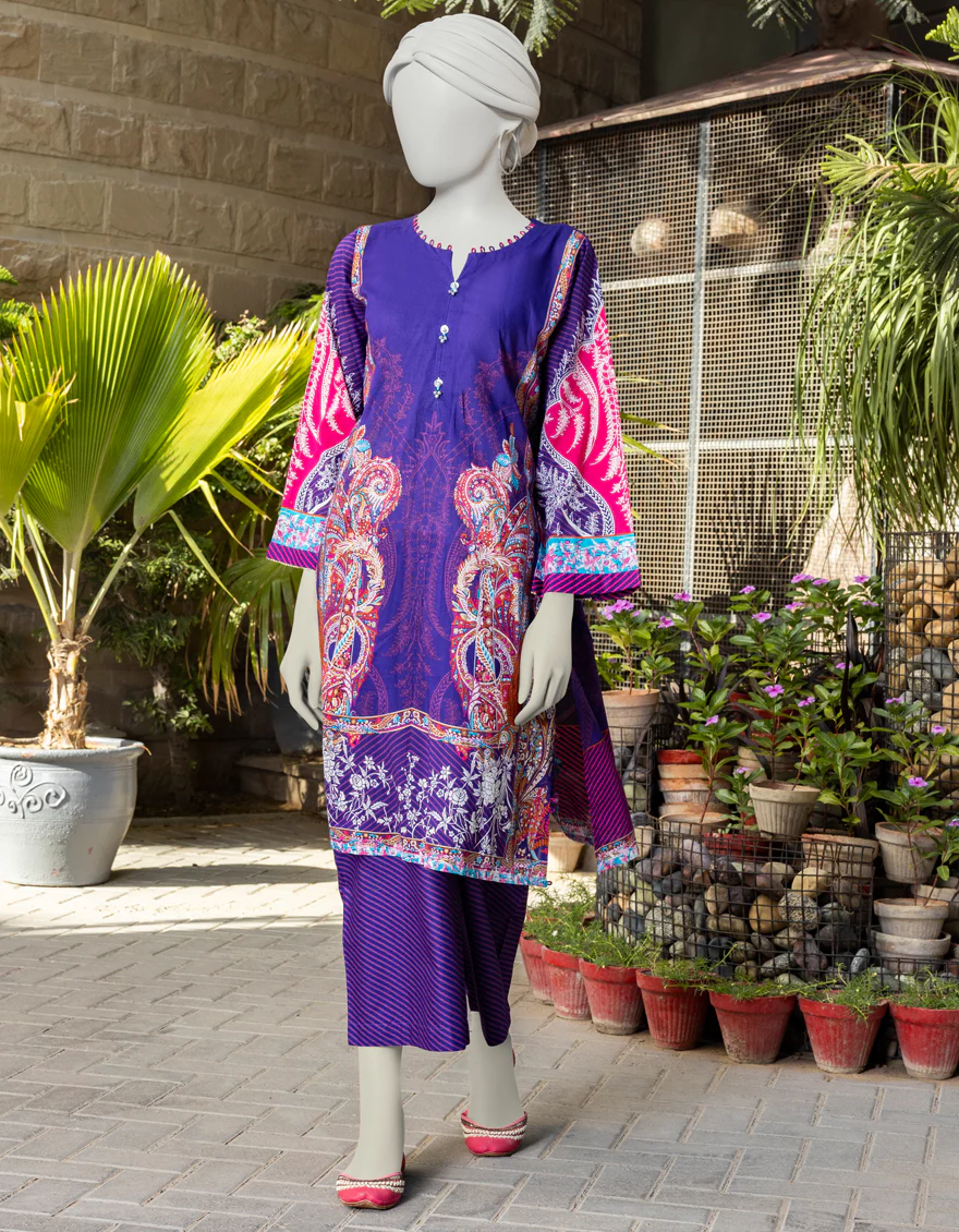 PURPLE LAWN 2PC STITCHED | JLAWN-S-JST-US-23-1653/S GILARO