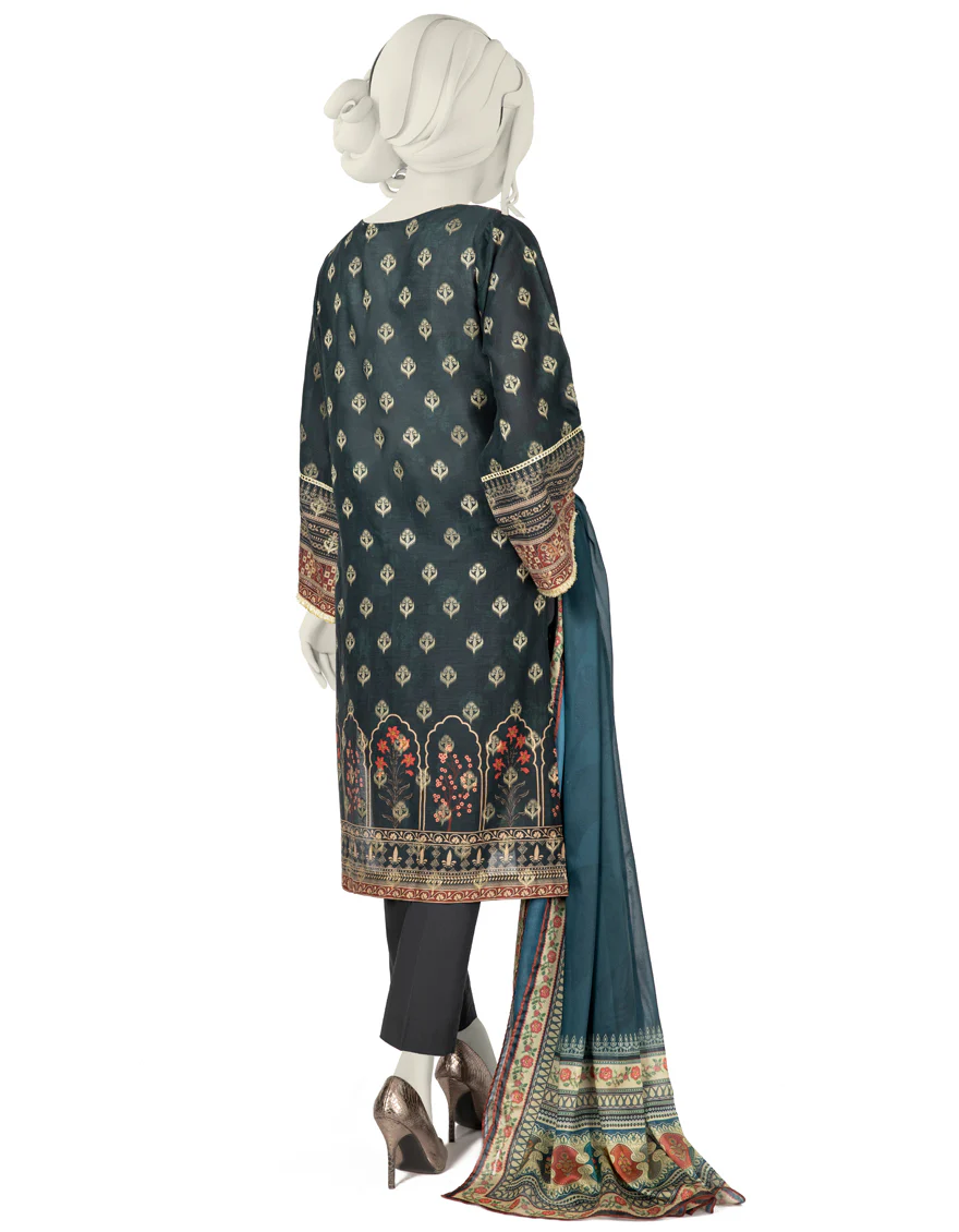 BLACK JACQUARD 3PC STITCHED | JLAWN-S-US-22-290/S RAINAH - Image 3