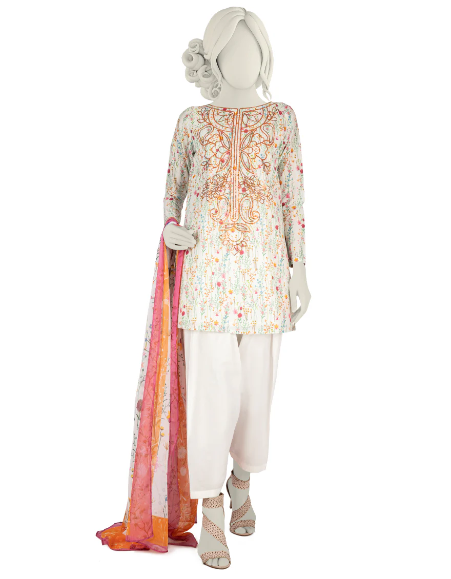 MULTICOLOR LAWN 3PC STITCHED | JLAWN-S-US-22-411/S ANEMONE