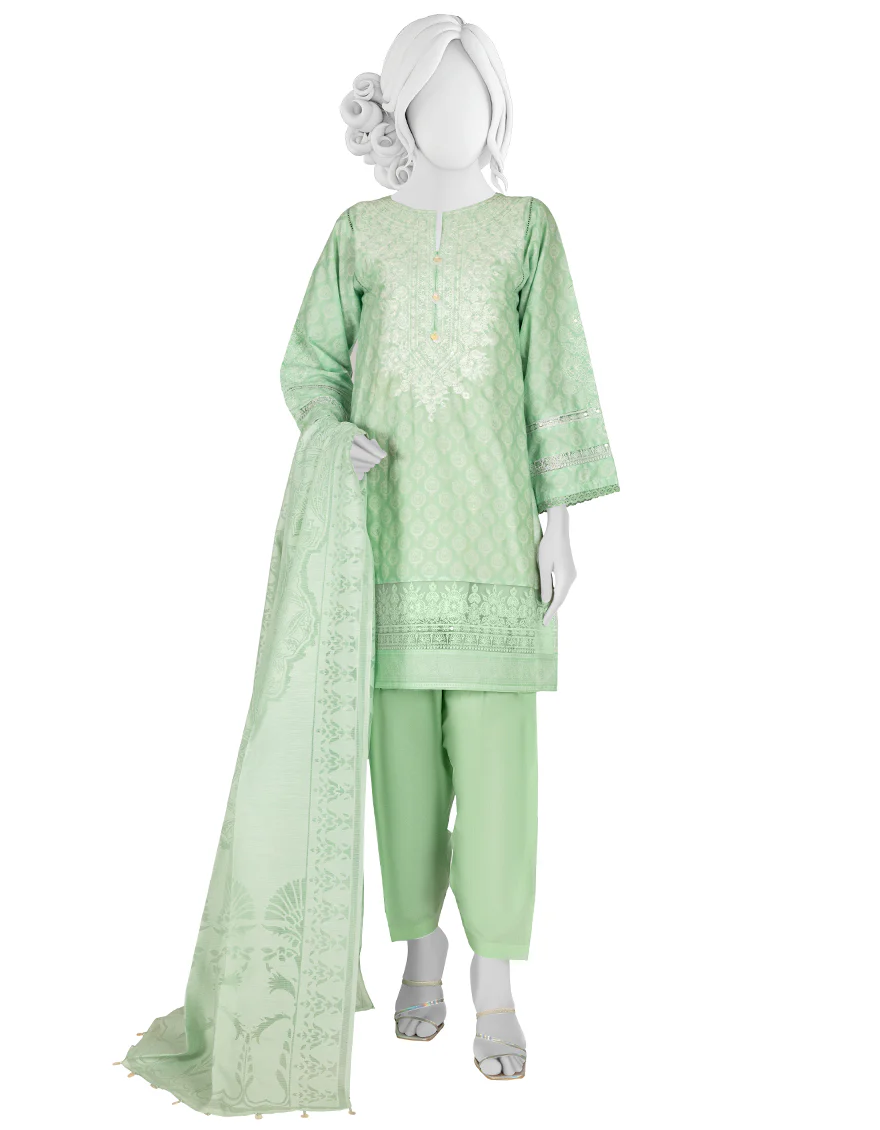 GREEN LAWN 3PC STITCHED | JLAWN-S-US-23-055/S SEAMOSS