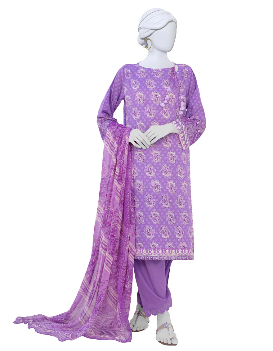 PURPLE LAWN 3PC STITCHED | JLAWN-S-US-23-201/S ZALAK