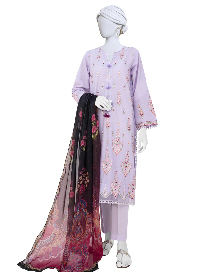 PURPLE LAWN 3PC STITCHED | JLAWN-S-US-23-253/S UNUSH MK-71