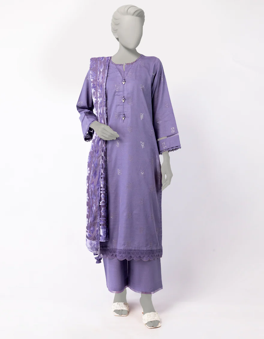 PURPLE KHADDAR SLUB 3PC UNSTITCHED | JLAWN-W-25-1010 TRADITIONAL-6