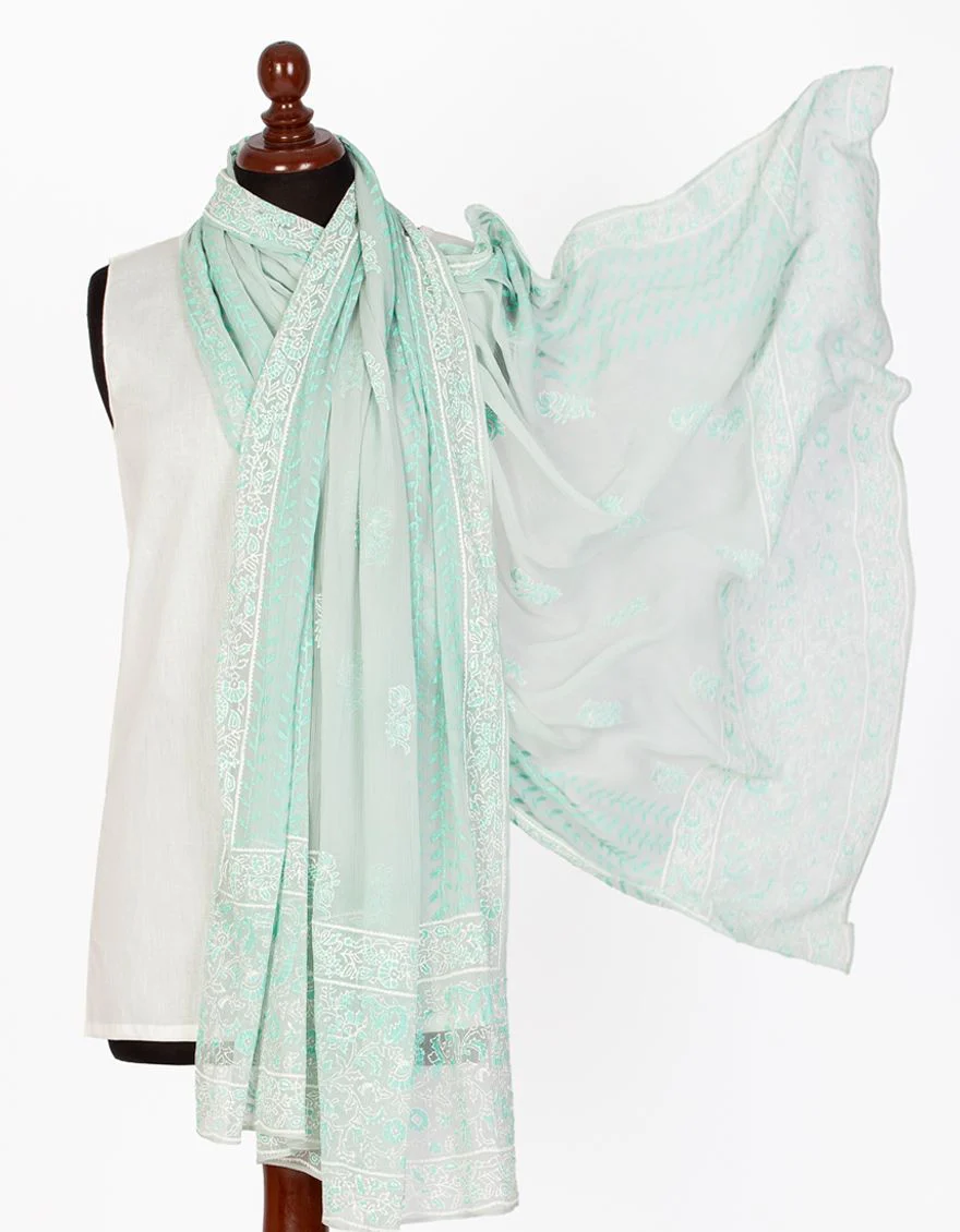 ICE BLUE DUPATTA | JLDP-US-21-053 FB/FF-002
