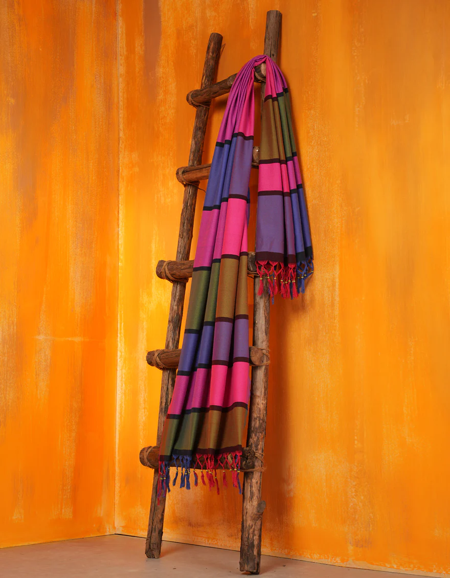 MULTICOLOR KHADDI DUPATTA | JLDP-W-24-2666 FB/SHAWL-21