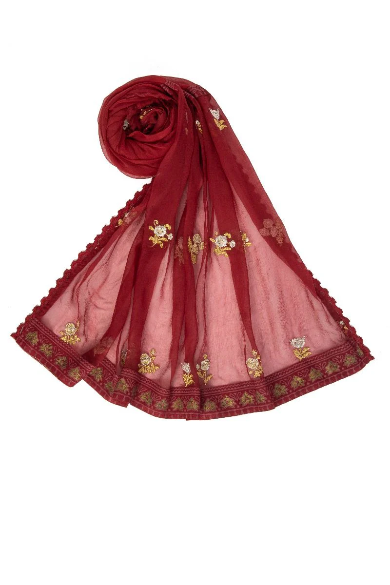 MAROON STOLE | JLST-W-STL-US-21-2665 FB/ANZEN