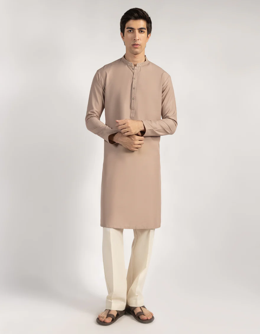 TEA PINK BLENDED KURTA | JTK-A-50307/S25/JJ9346-SF