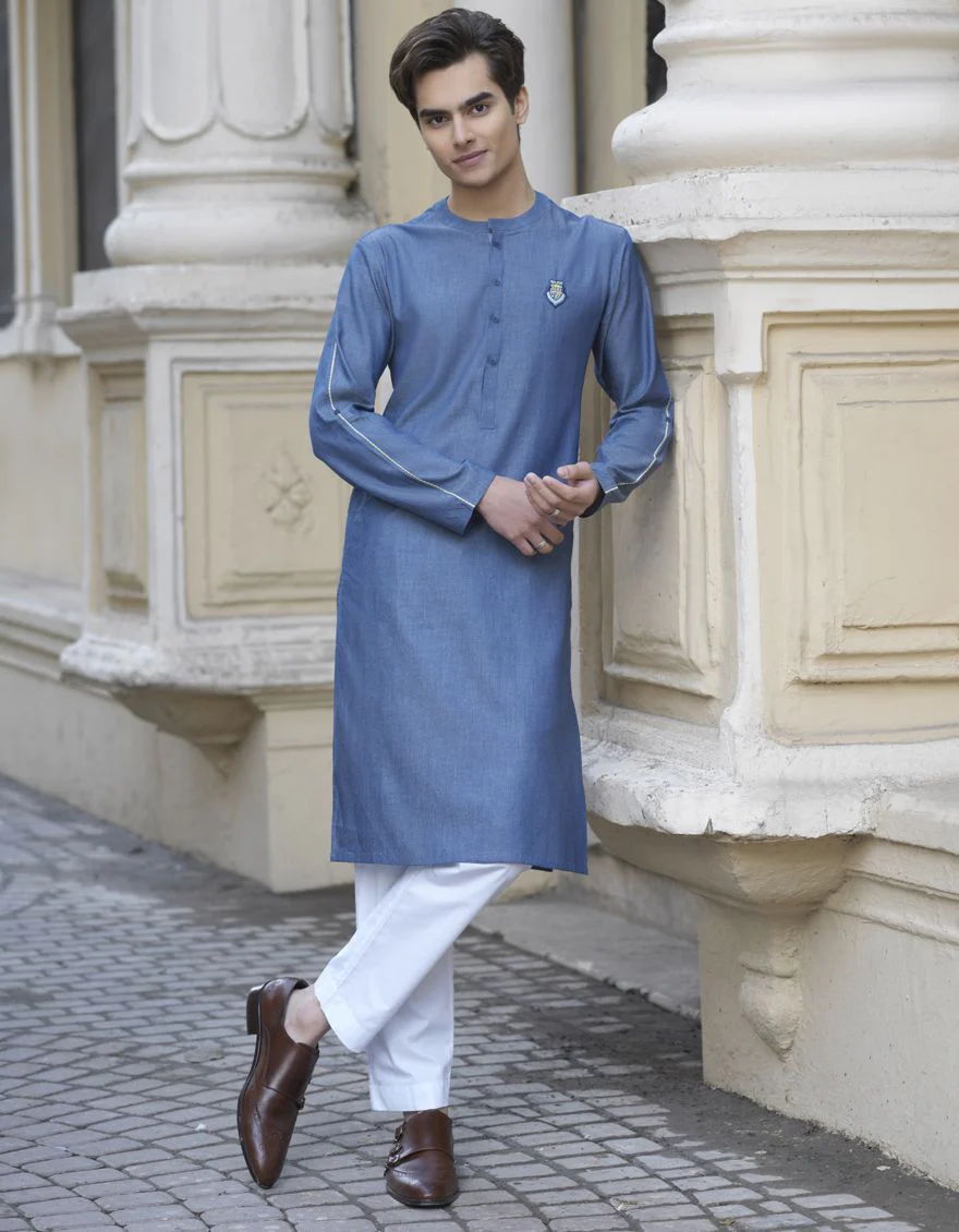 DULL SEA GREEN KURTA | JTK-S-US-38445/S22/JJ7609-CL