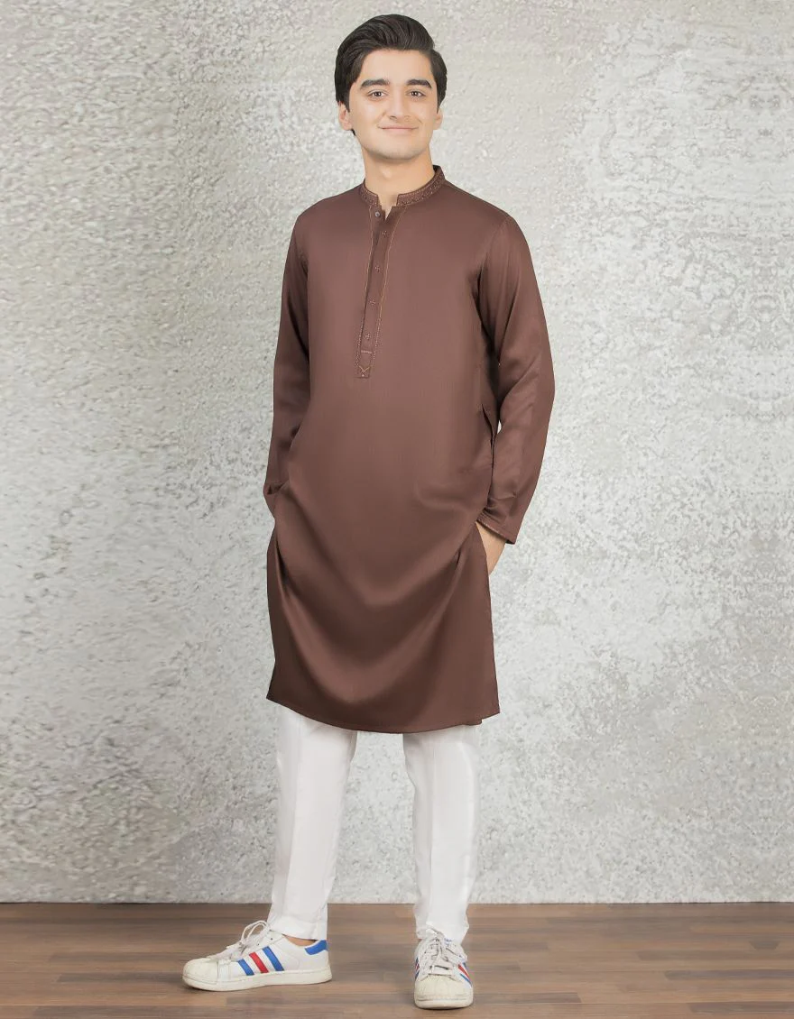 BROWN KURTA | JTK-S-US-39291/S22/JJ8129-CL