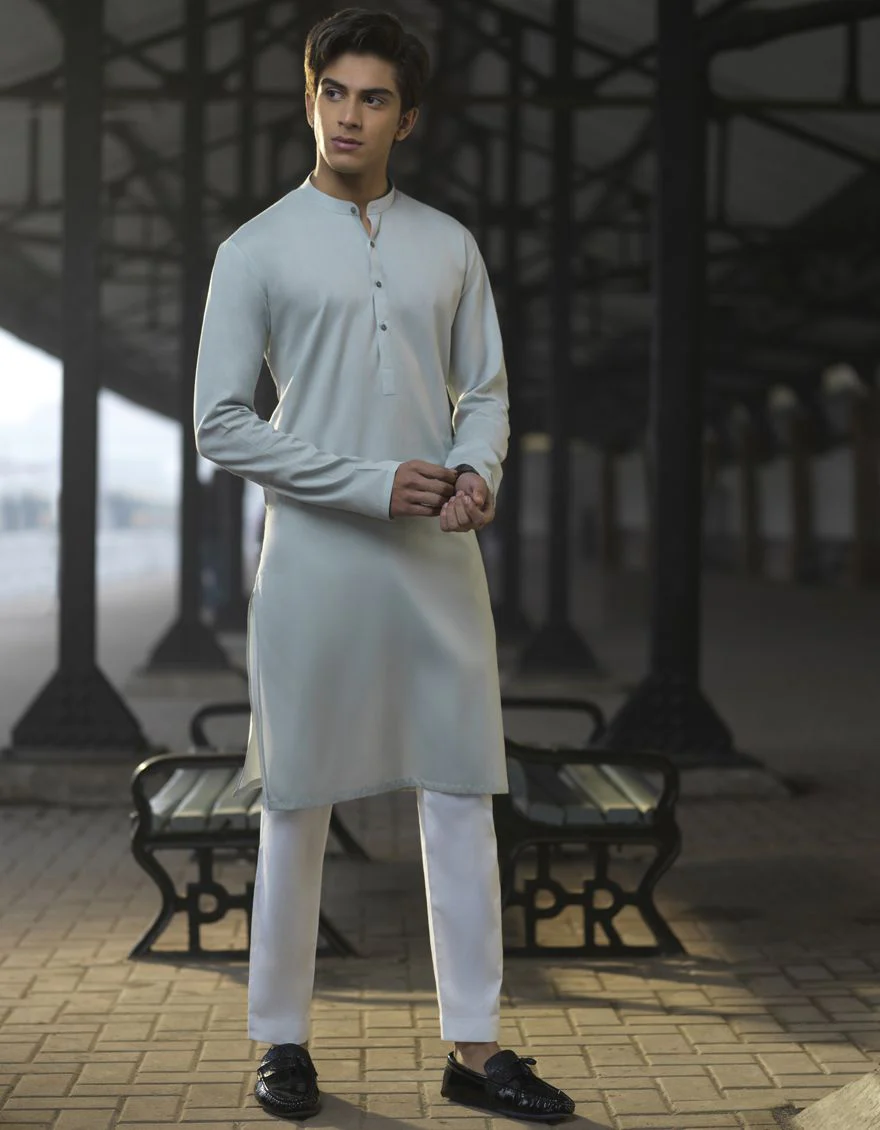 LIGHT GREEN KURTA | JTK-S-US-40215/S22/DMR3175-PN