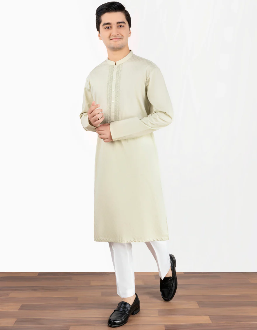JADE GREEN COTTON KURTA | JTK-S-US-46156/S23/JJ8749-SF