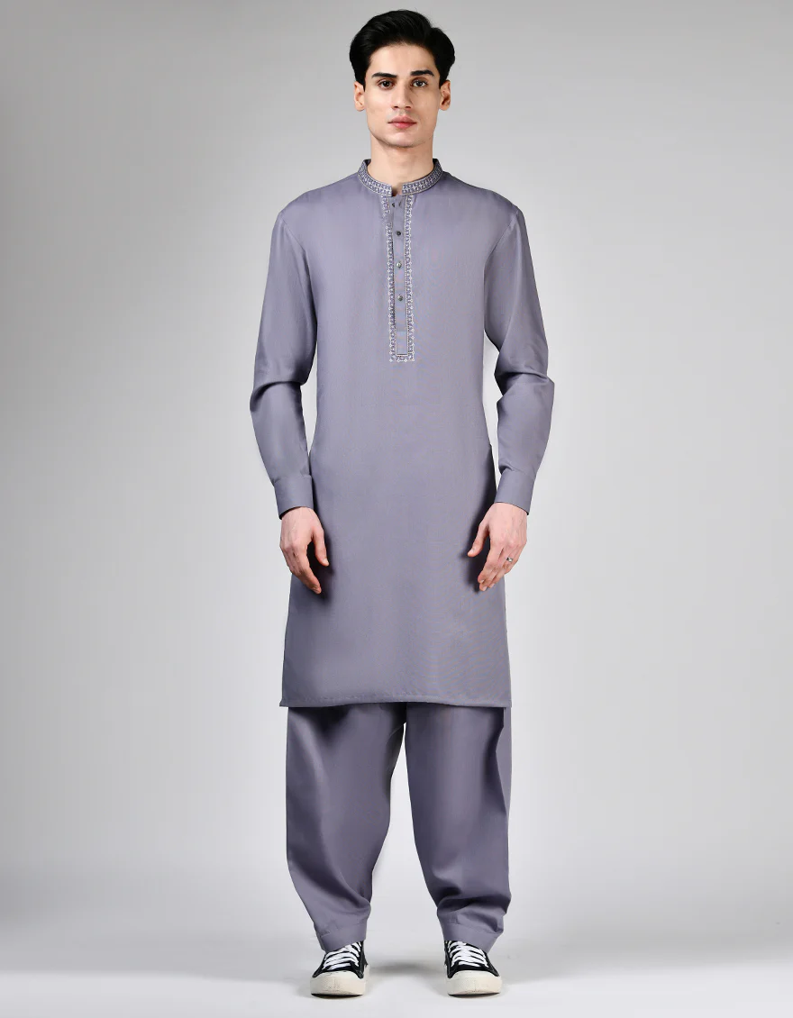 LIGHT PURPLE BLENDED KAMEEZ SHALWAR | JTKS-A-34924/S24/JJ9620-SF