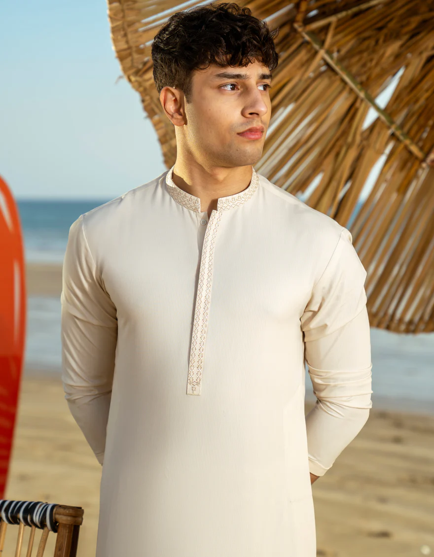 FAWN BLENDED KAMEEZ SHALWAR | JTKS-A-46532/S25/JJ9 - Image 2