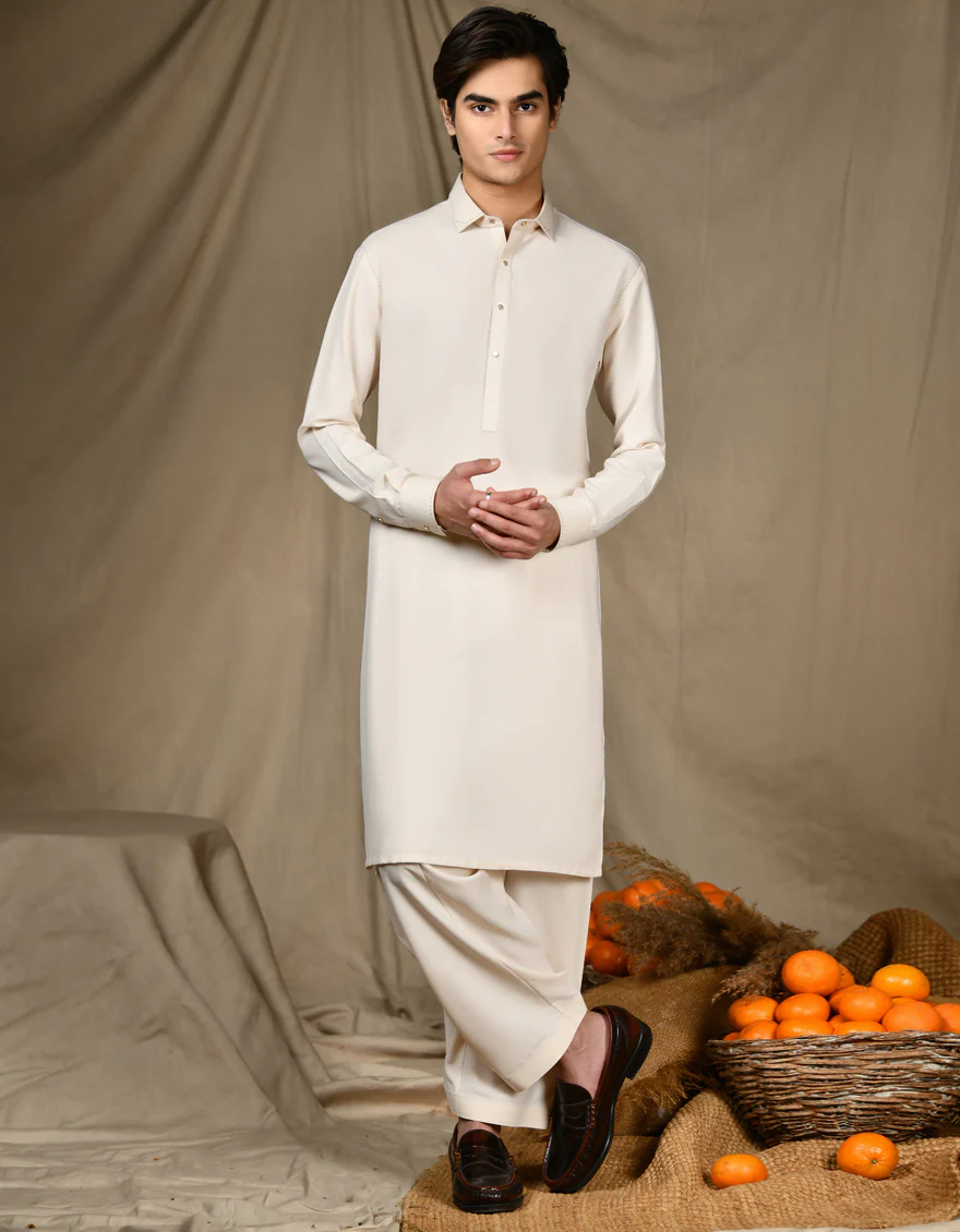 BROWN BLENDED KAMEEZ SHALWAR | JTKS-S-46290/S24/JJ9197-CL