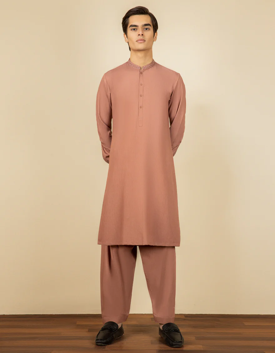 PEACH BLENDED KAMEEZ SHALWAR | JTKS-S-US-35972/S22/JJ7669-CL