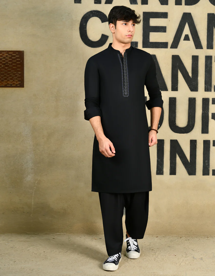BLACK KAMEEZ SHALWAR | JTKS-US-24-34462