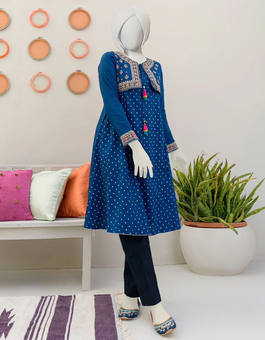 BLUE LAWN KURTI | JYGK-S-JJTK-US-23-074 FB/RFD