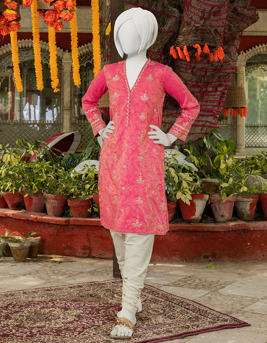 PINK JAMAWAR KURTI | JYGK-S-JJTK-US-23-079 FB/JAMAWAR