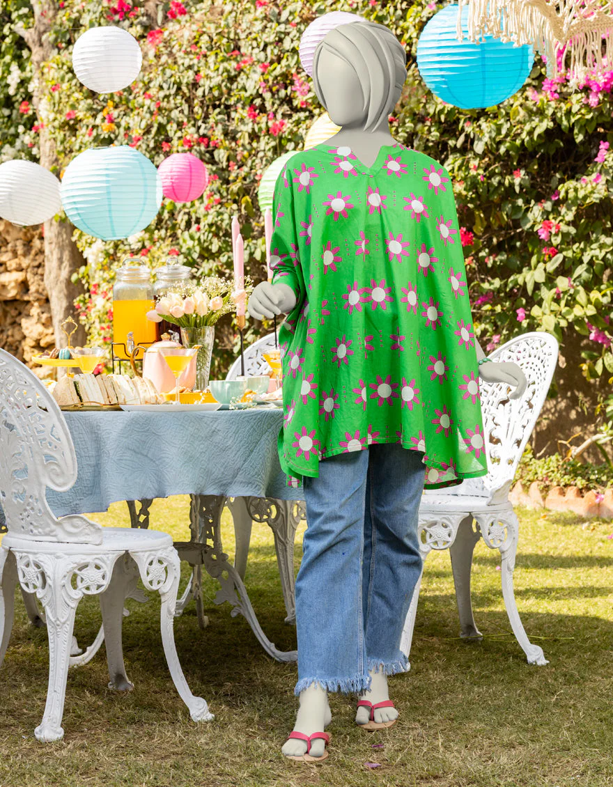 GREEN LAWN KURTI | JYGK-S-JTS-25-4008 FB/ESSENTIALS-T-8