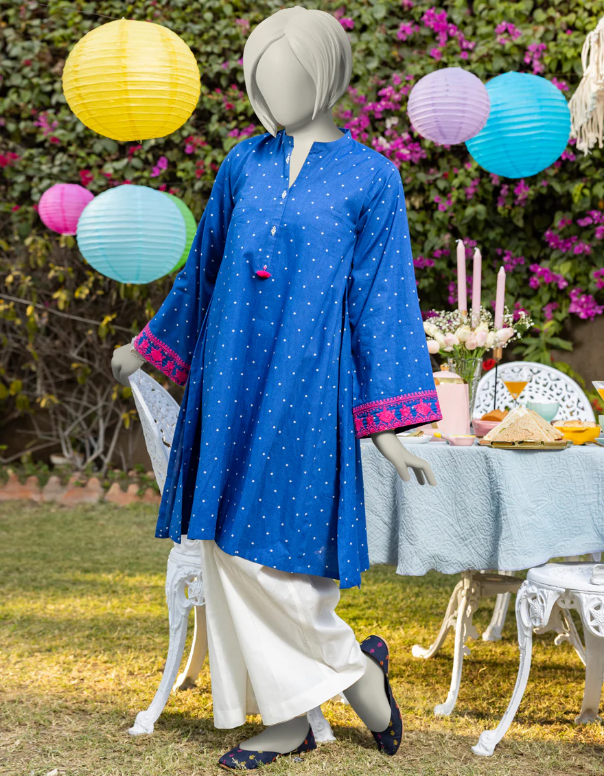 BLUE LAWN KURTI | JYGK-S-JTS-25-4019 FB/CASUALS-4