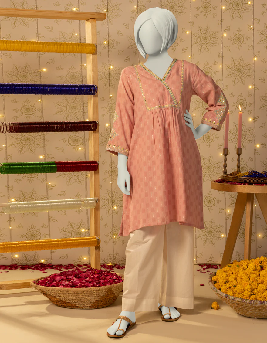 PINK DOBBY KURTI | JYGK-S-JTS-25-4052 FB/SHEESHAKARI-03