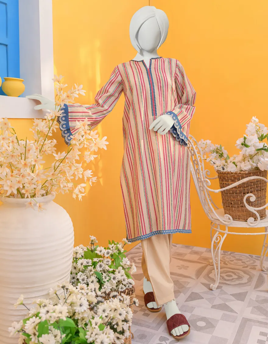 BEIGE LAWN KURTI | JYGK-YGKL-S-116-23 F