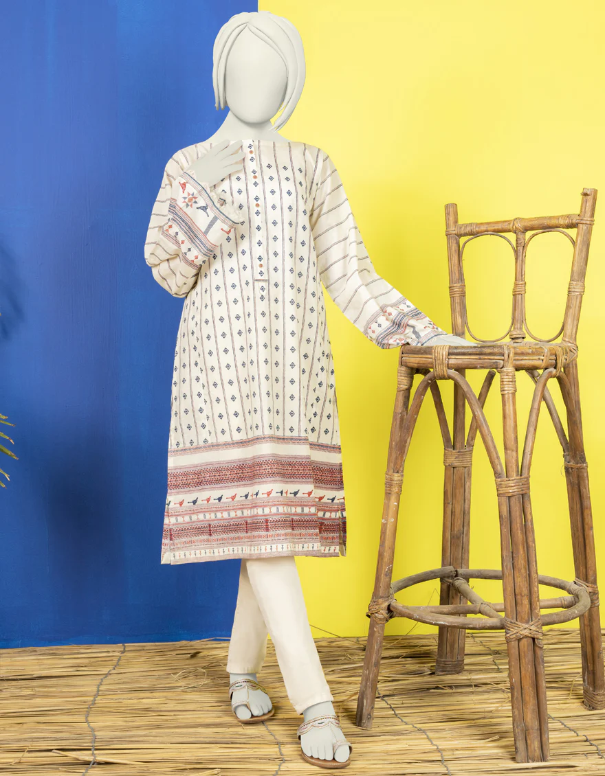 OFF WHITE LAWN KURTI | JYGK-YGKL-S-US-159-22 FB/VADIM