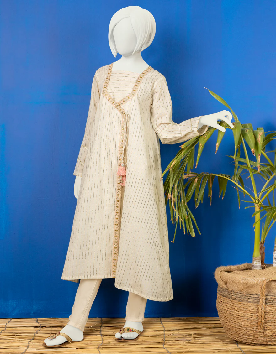OFF WHITE LAWN KURTI | JYGK-YGKL-S-US-168-22 FB/STRAIGHT