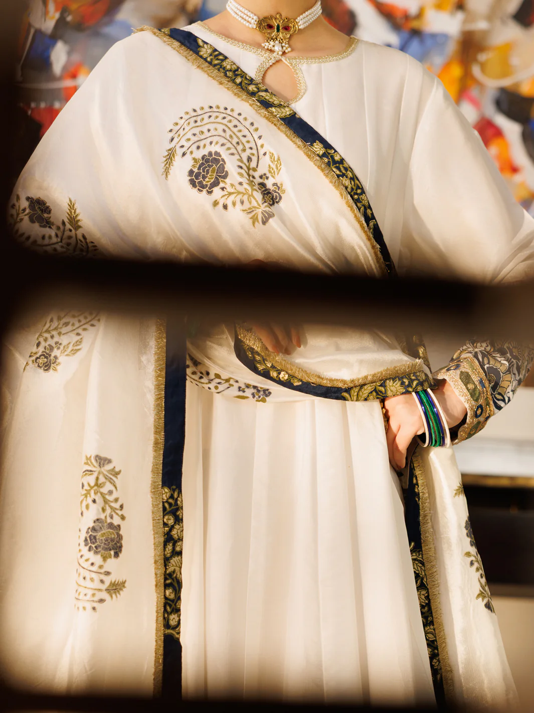 WHITE SILK 3PC STITCHED | AL-3PS-LS-623/AM-3223A - Image 2