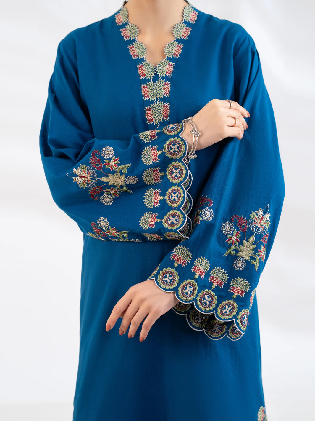 BLUE LAWN KURTI | AL-LK-1160/FB-1160 - Image 2