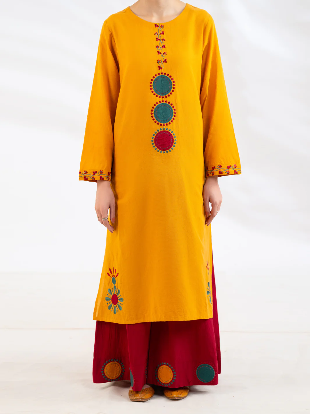 RUST LAWN KURTI | AL-LK-1167/FB-1167A