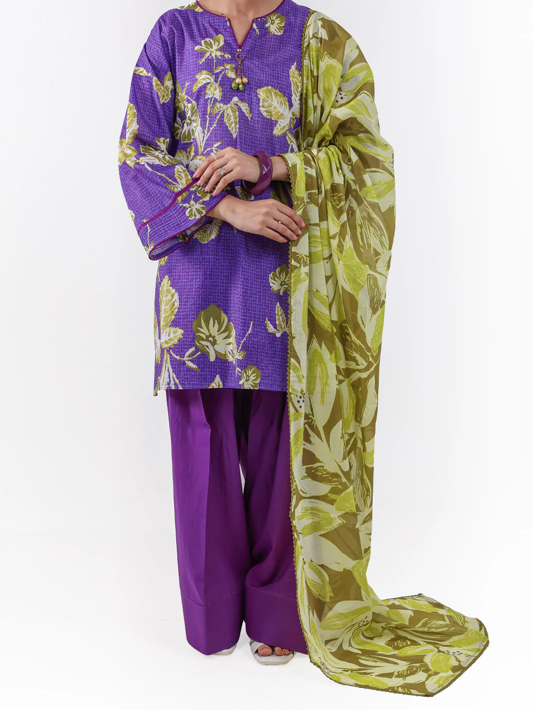 PURPLE LAWN 3PC UNSTITCHED | ALP-3PS-2389 FB-2389A