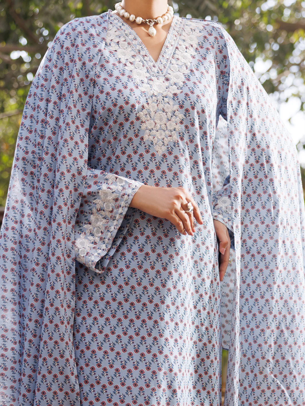 SKY BLUE COTTON 3PC STITCHED | ALP-3PS-2571/S FB-2571A - Image 4
