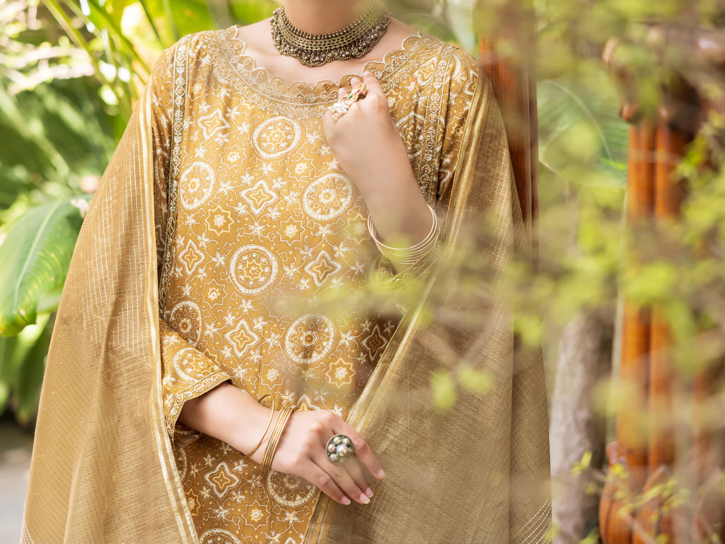 BRASS LAWN 3PC STITCHED | ALP-3PS-2607/S FB-2607A - Image 4