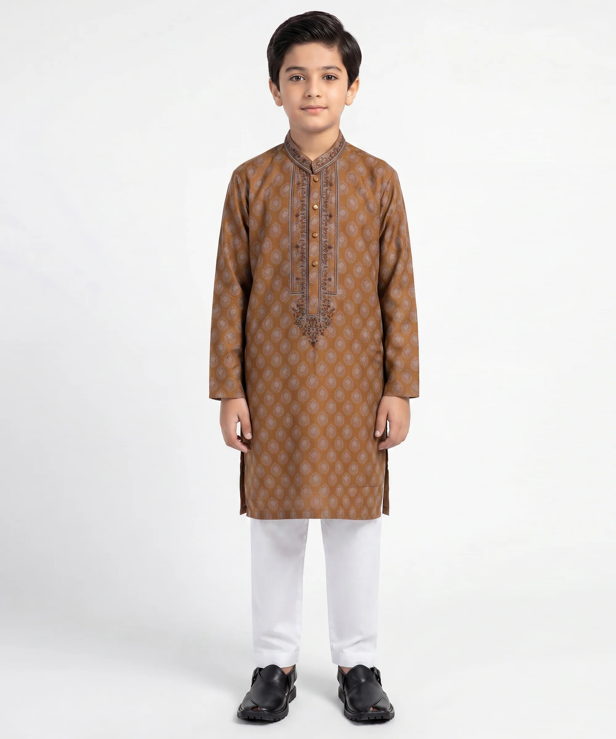 OCHRE SPECIAL KURTA | JCK-SP-A-42103/S26/JJ10395-FL