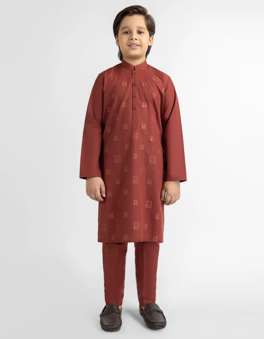 RUST KURTA TROUSERS | JCKP-A-20009/S26/JJ10961-SF