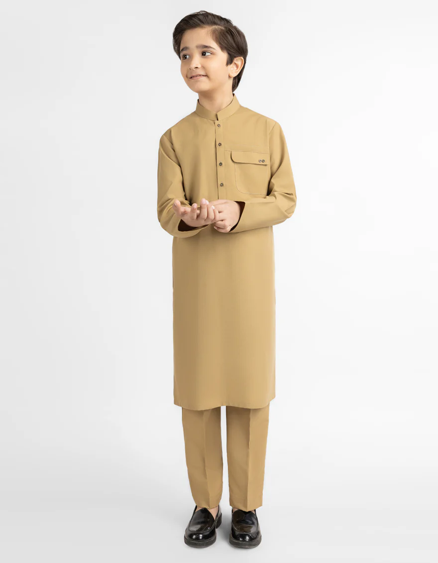 CAMEL KURTA TROUSERS | JCKP-A-42156/S26/JJ10758-CL