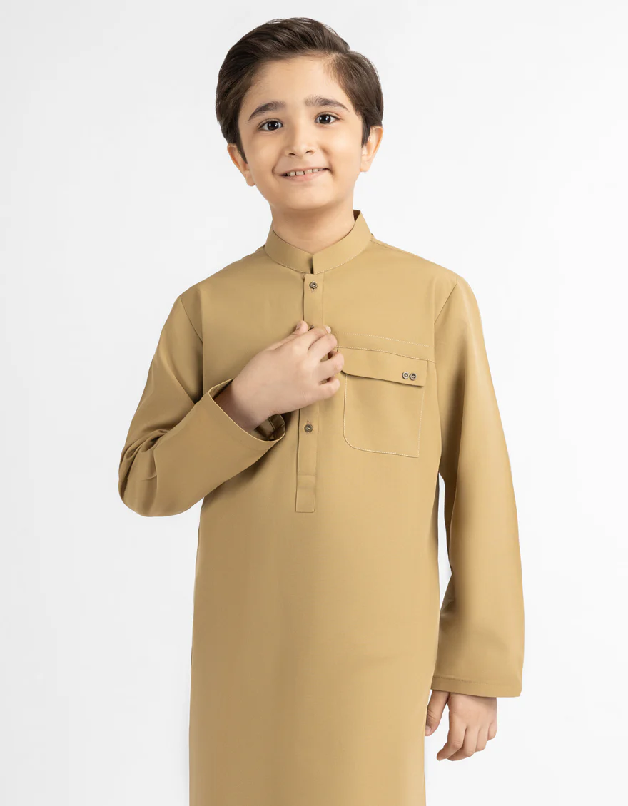 CAMEL KURTA TROUSERS | JCKP-A-42156/S26/JJ10758-CL - Image 2