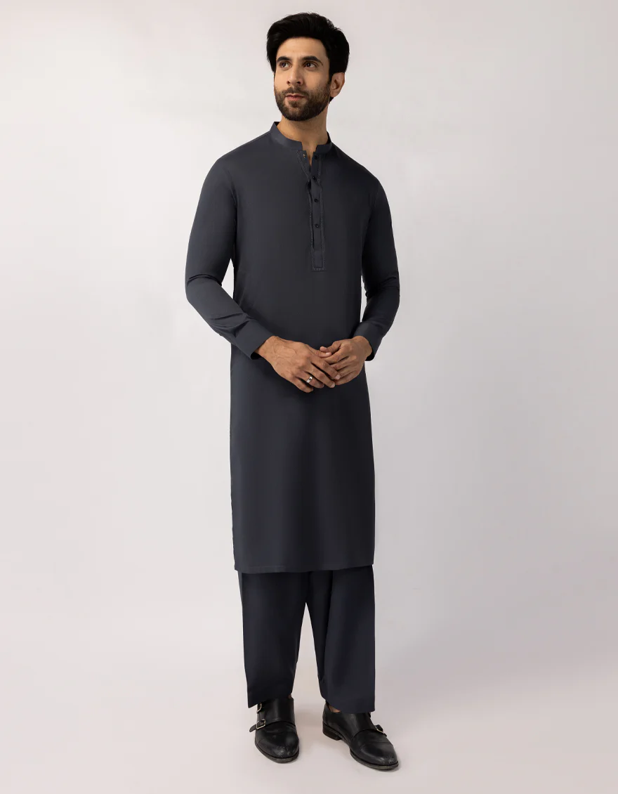 GREY KAMEEZ SHALWAR | JCKS-A-90545/S25/JJ9768-SF