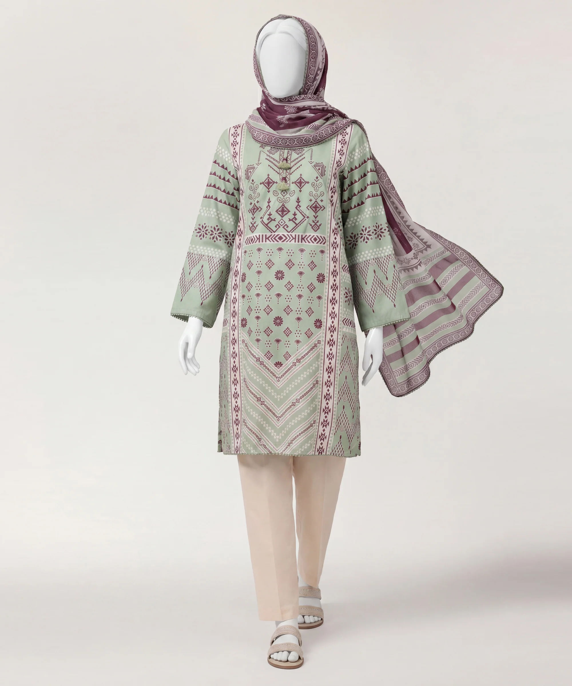 GREEN LAWN 2PC STITCHED | JDS-S-26-1339/S IKAI-MOSIACE-1