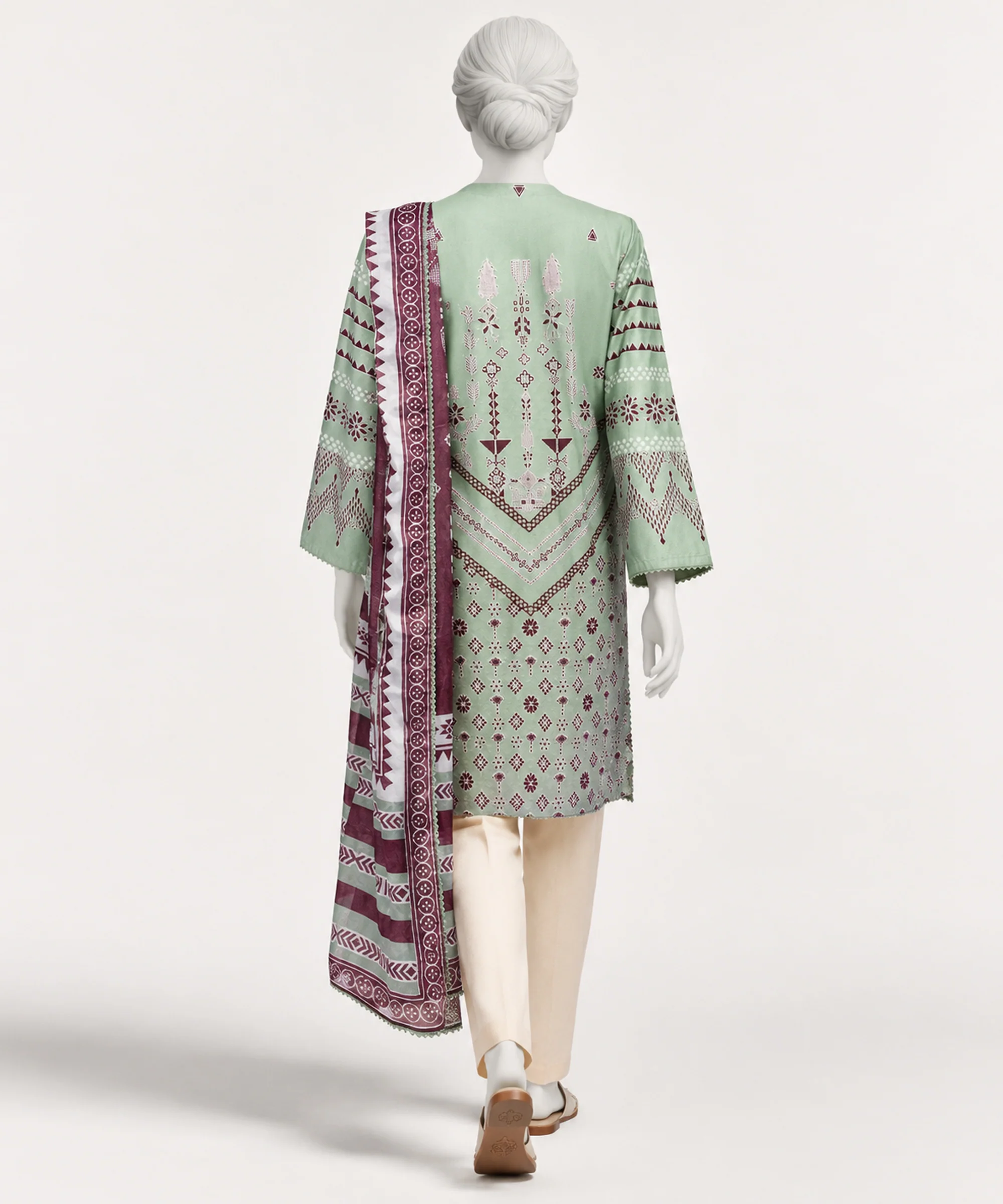 GREEN LAWN 2PC STITCHED | JDS-S-26-1339/S IKAI-MOSIACE-1 - Image 2