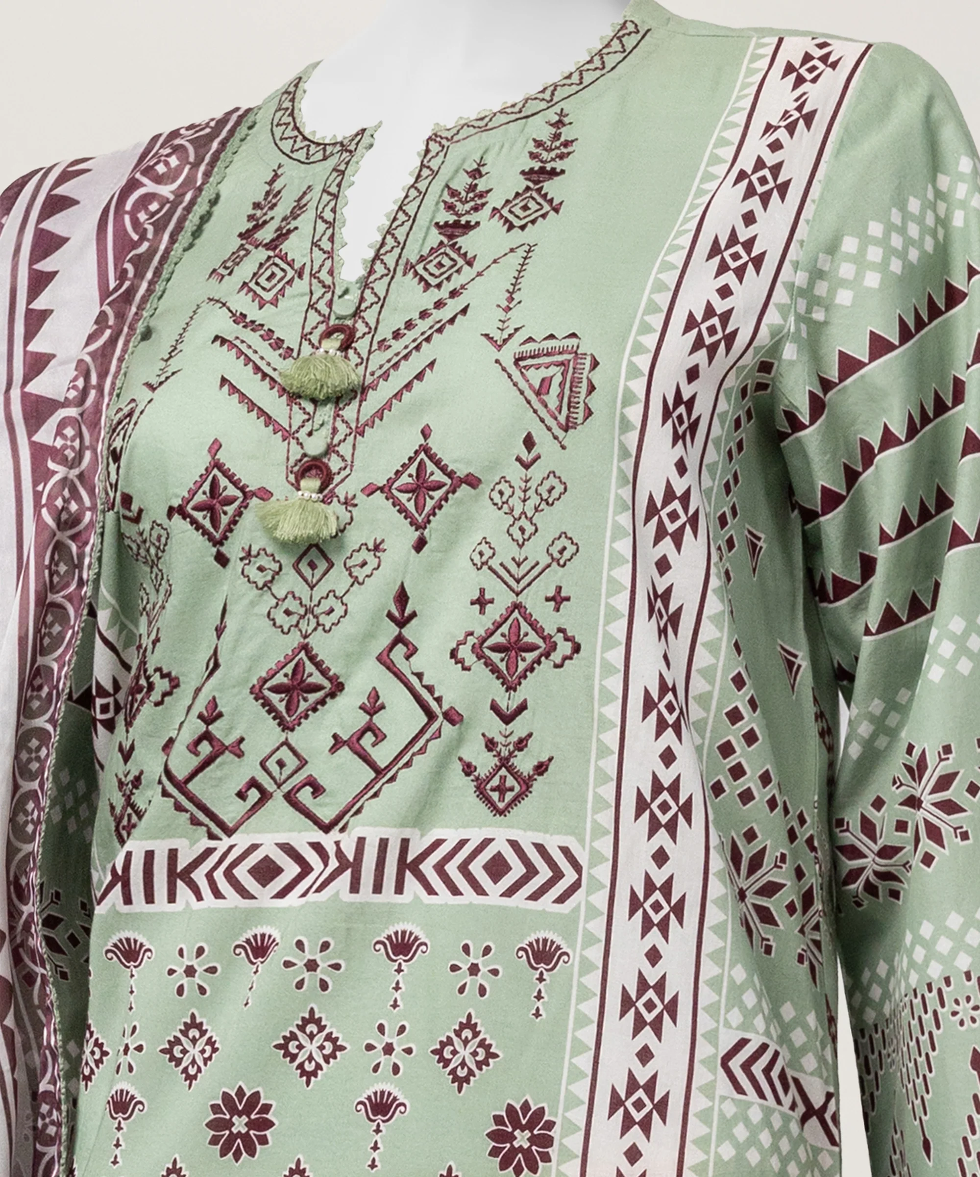 GREEN LAWN 2PC STITCHED | JDS-S-26-1339/S IKAI-MOSIACE-1 - Image 3