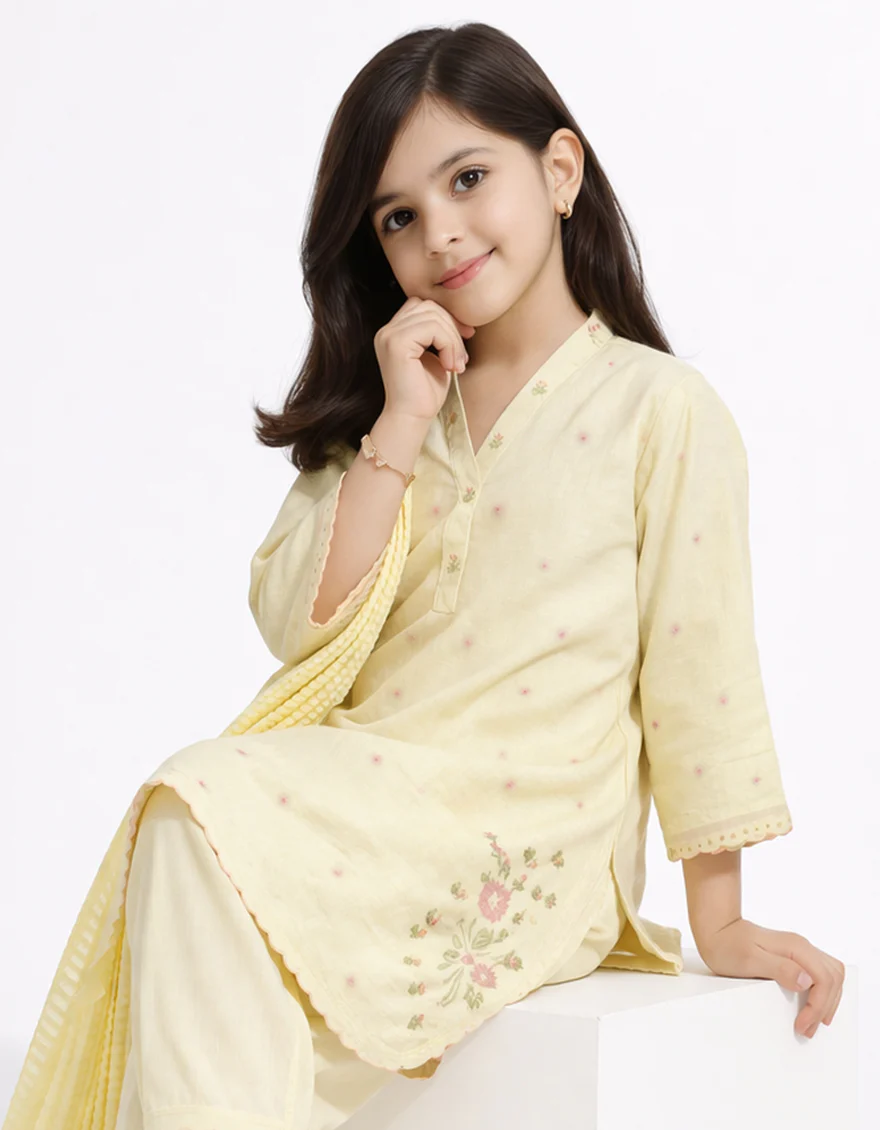 GREEN LAWN 3PC STITCHED | JGK-S-JGP-26-1717 FB/TABEL CLOTH-04 - Image 2