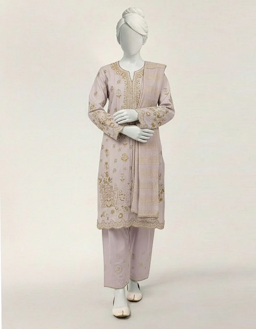 LILAC LAWN 3PC STITCHED | JGK-S-JTP-26-673 FB/MUGHAL BAGH-01
